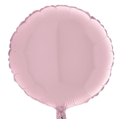 Globo metalizado redondo Rosa "18