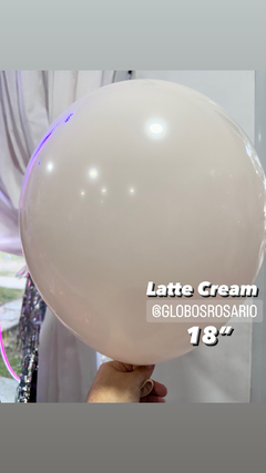 Globo Latex color Latte Cream 18" x unidad