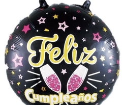 Globo metalizado Feliz cumpleaños 18" - comprar online