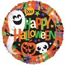 Globo Halloween Naranja Boo 18" kaleidoscope