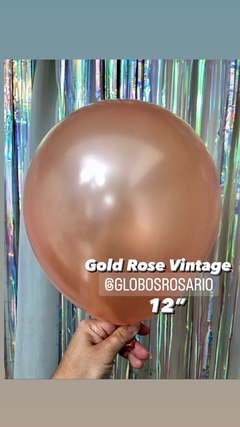 Latex Gold Rose Vintage 12" x 10 unidades