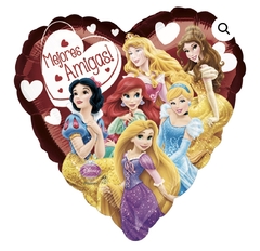 Globo metalizado corazón Princesas Disney 18" Anagram