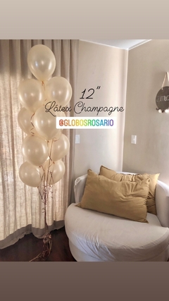 latex Champagne perlado 12" x 25 unidades - comprar online