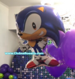 Globo metalizado Sonic 60cm