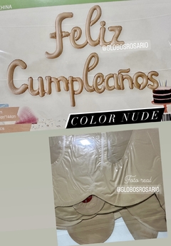 Globo metalizado frase "Feliz Cumpleaños” - comprar online