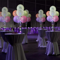 Base para globos con luz led multicolor - comprar online