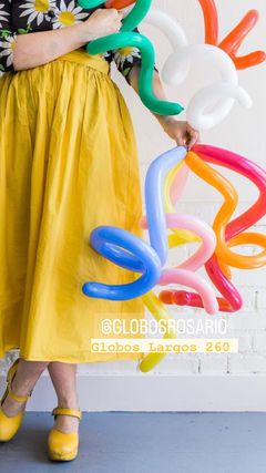 Globos largos x 10 unidades - tienda online