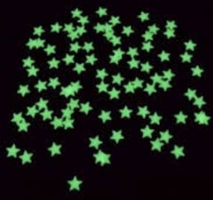 Mini estrellitas fluorescentes x 10 unidades - comprar online