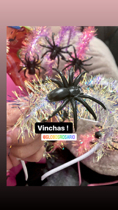 Vincha arañita Shine ! x unidad - GlobosRosario.com