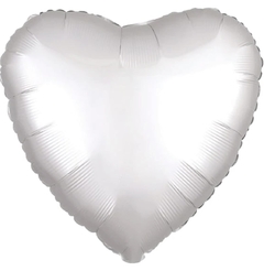 Corazón Blanco satinado 18" Anagram