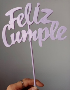 topper "Feliz Cumple" - GlobosRosario.com