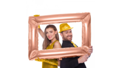 Globo Cuadro Selfie rosa gold 90cm - comprar online