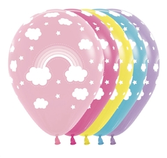 Globo látex arcoíris 12" Sempertex - comprar online