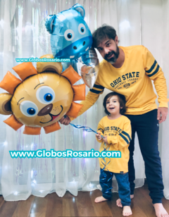 Combo Globo león + globo hipopótamo