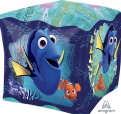 Globo metalizado cubo Doris y Nemo 15x15 Disney PIXAR