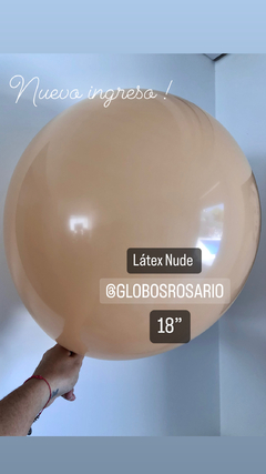 Globo Latex Nude Standard 18" x unidad