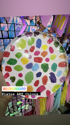 platos ART colours x 10 unidades