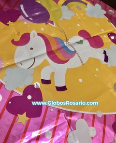Globo metalizado unicornio con globos 18" - comprar online