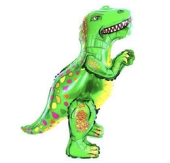 Globo metalizado dinosaurio T-Rex 75 cm