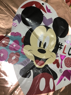 Globo metalizado corazón Rose con imagen de Mickey Mouse y Minnie Mouse I Love you 18" - comprar online