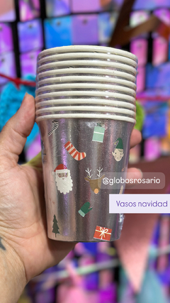 Vasos Navidad x 10 unidades