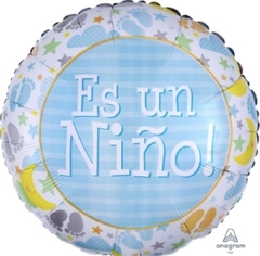 Globo metalizado Es un Niño ! 18" 45cm Anagram