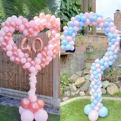 Base para globos con forma de corazón