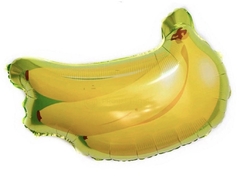 Globo metalizado banana 60cm ancho
