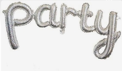 Globo metalizado frase "PARTY" holográfico
