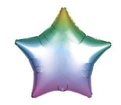 Globo estrella arcoiris 18”