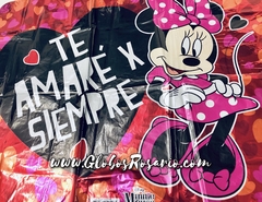 Globo Minnie Mouse te amaré por siempre 20"