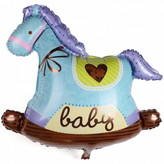 Globo Caballito Baby Celeste 30cm