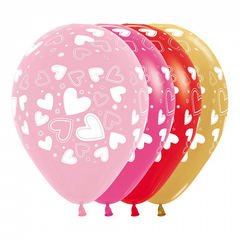 Globo Latex Corazon 12" Sempertex