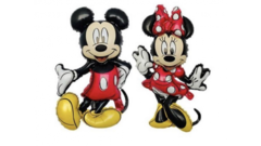 Globo metalizado Mickey y Minnie Mouse 70cm cuerpo entero
