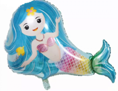 < Globo Sirena Arcoiris 70cm