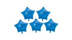 Globos Estrella Azul 5" x 5 unidades