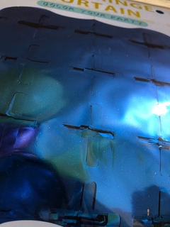 Cortina cuadrada Azul Shimmer Wall