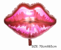 Globo metalizado beso / boca 70 cm - comprar online