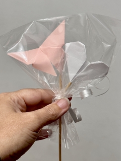 Set de Topper origami Mariposa - GlobosRosario.com