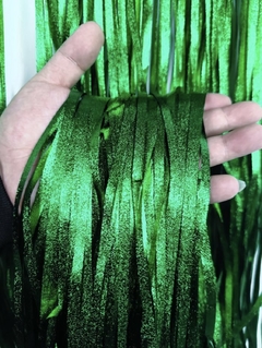 cortina metalizada Verde Givre