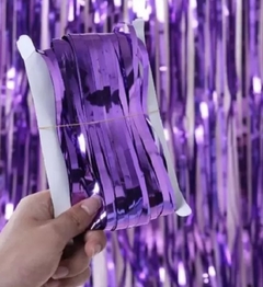 Cortina metalizada Color violeta