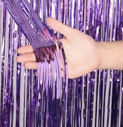 Cortina metalizada Color violeta - comprar online