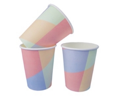 vasos multicolor pastel x 9 unidades