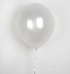 Latex 12” Color blanco perlado x 10 unidades - comprar online