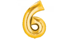Super Número grande Dorado 36" Dorado - comprar online