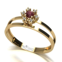 Anel de formatura - Prata 950 ou Ouro 18K - anfor0010