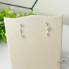 Par de brincos ear cuff 3 pontos de luz minimalista