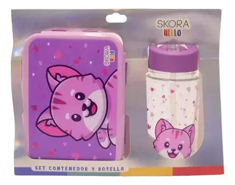 TAPER SKORA 35202 CON BOTELLA GATO LILA