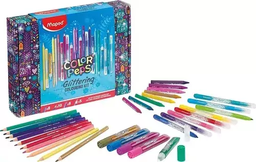 Paquete de lápices de colores clásicos, caja de retención, 8 colores/caja