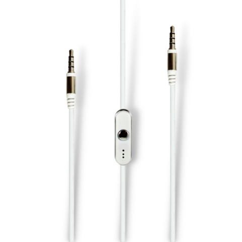 Cable Auxiliar MiniPlug 3.5mm Con Microfono Manos Libres